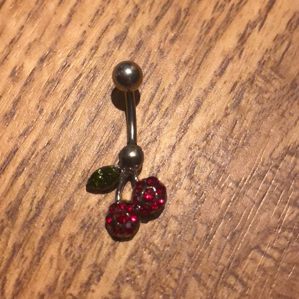 Cherry belly button ring
